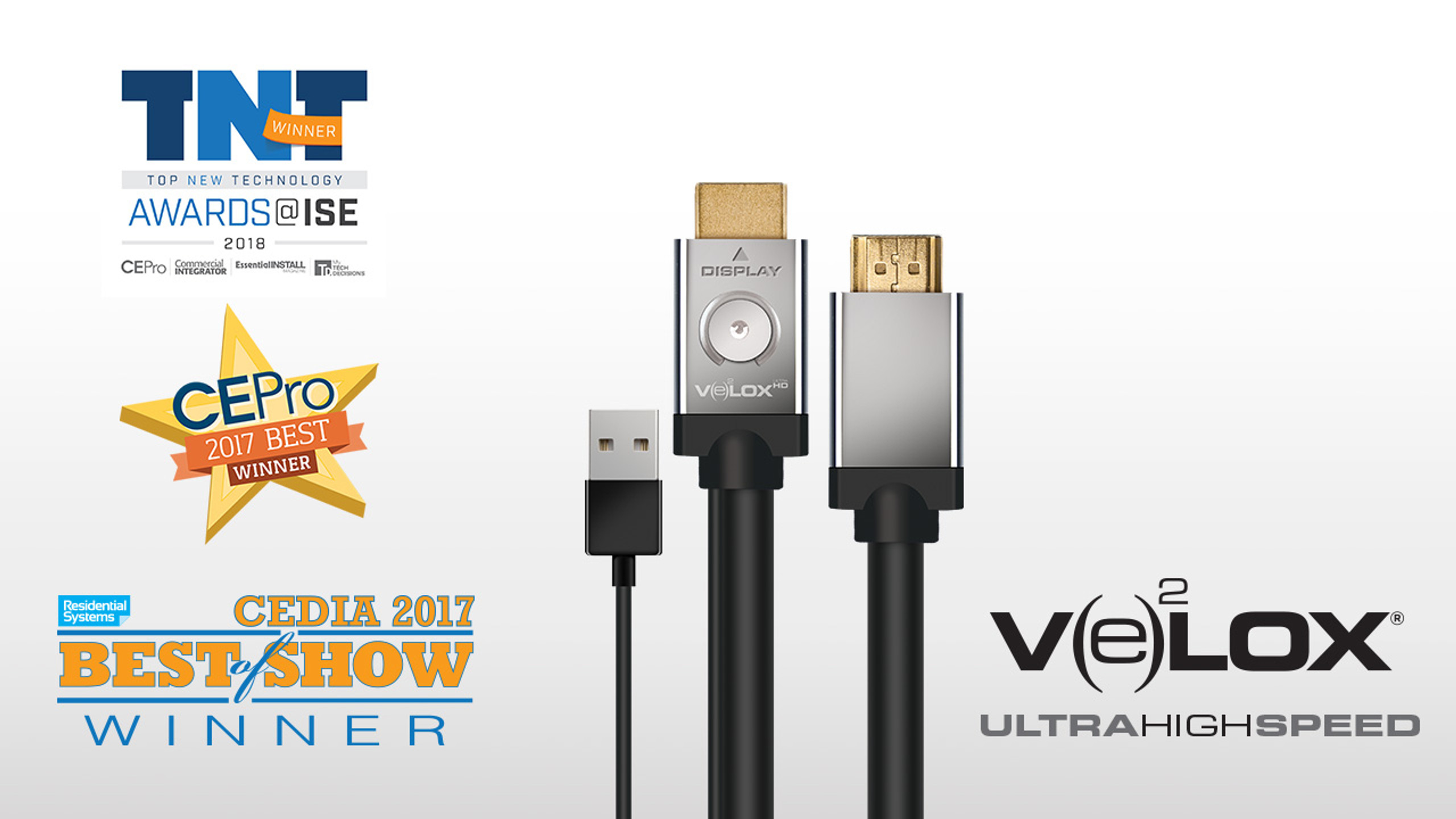 Velox Active 30 Meter HDMI Cable Wins Major Awards! featured image