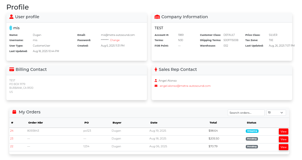 Orders screenshot placeholder